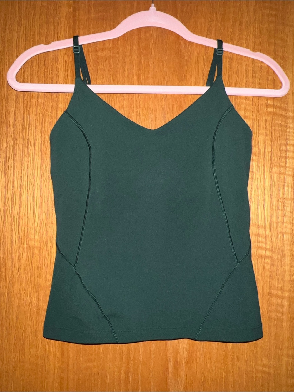 Lululemon Women's Align Dark Green Adjustable Strap Waist Length Tank Top